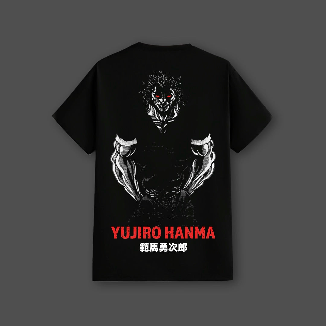 Yujiro Hanma The Ogre Black Regular Fit T-Shirt