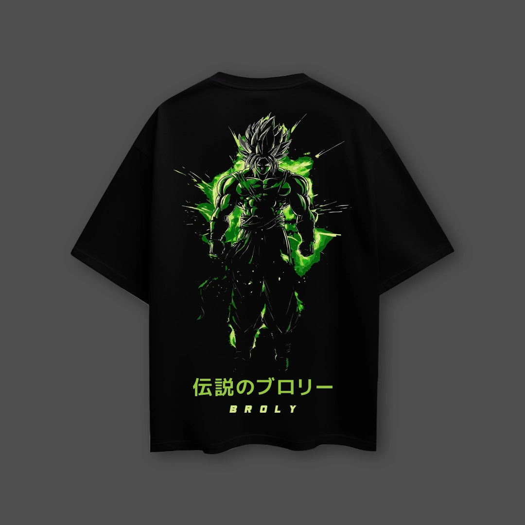 Broly Dragon Ball Z Black Oversized Fit T-Shirt