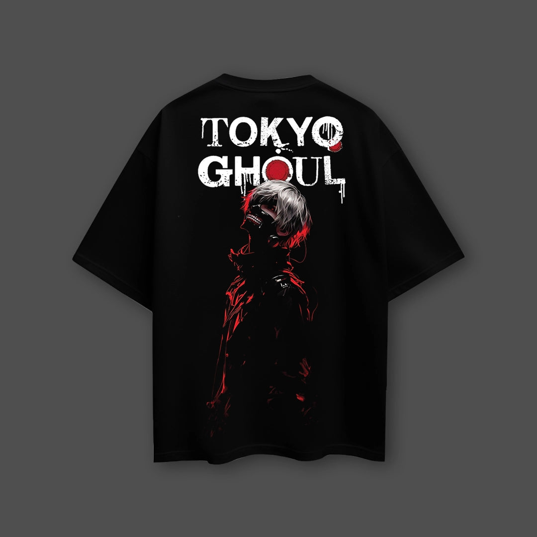 Tokyo Ghoul – Masked Identity Oversized T-Shirt - Front Puff Print