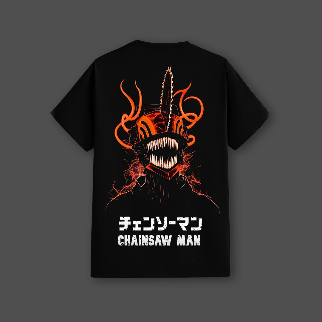 Chainsaw Man - Devil Unleashed - Black Regular Fit T-Shirt