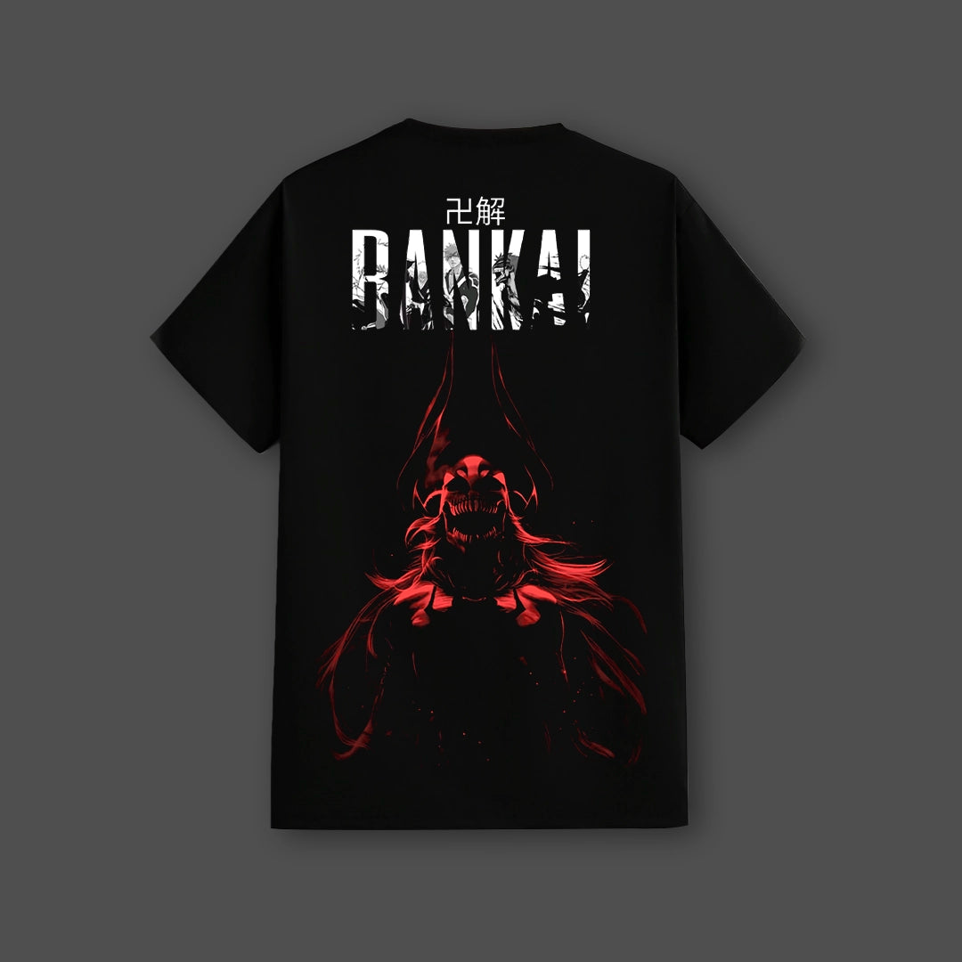 Bankaī Rebirth – Front Puff Print - Black Regular Fit T-Shirt