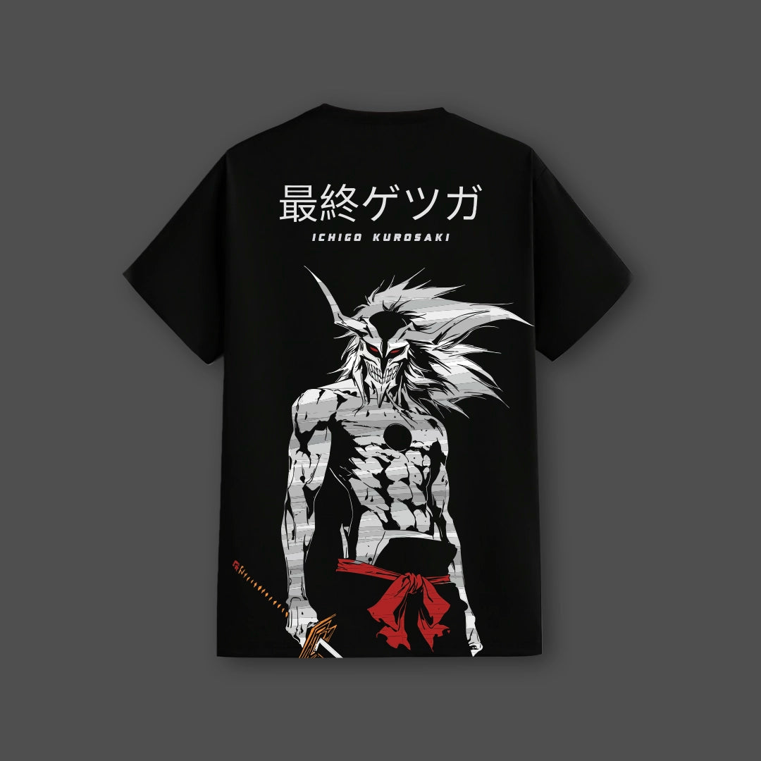 Ichigo Kurosaki Final Getsuga Tenshou Black Regular Fit T-shirt