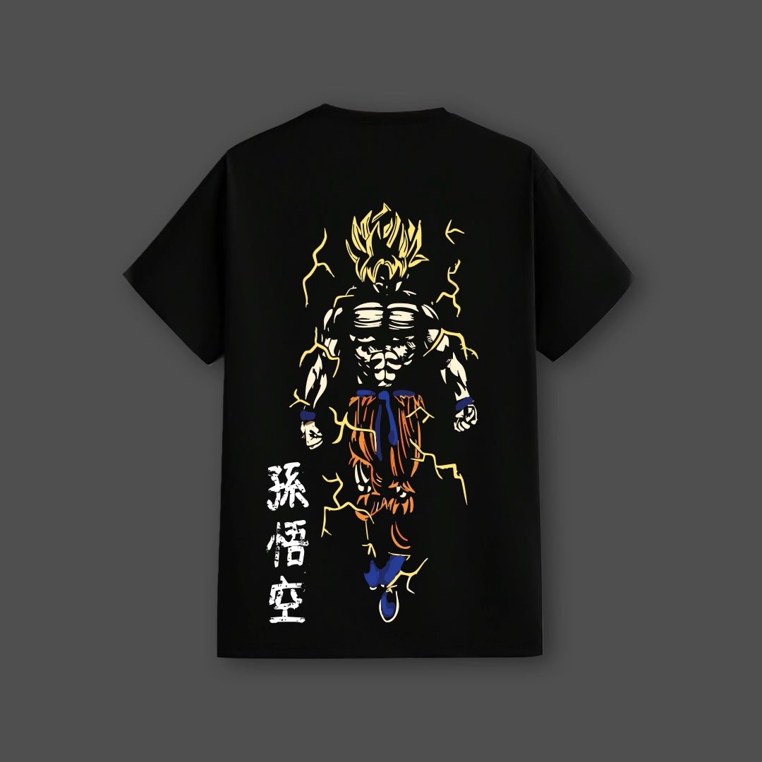 GOKU Super Saiyan Regular Fit Black T-Shirt