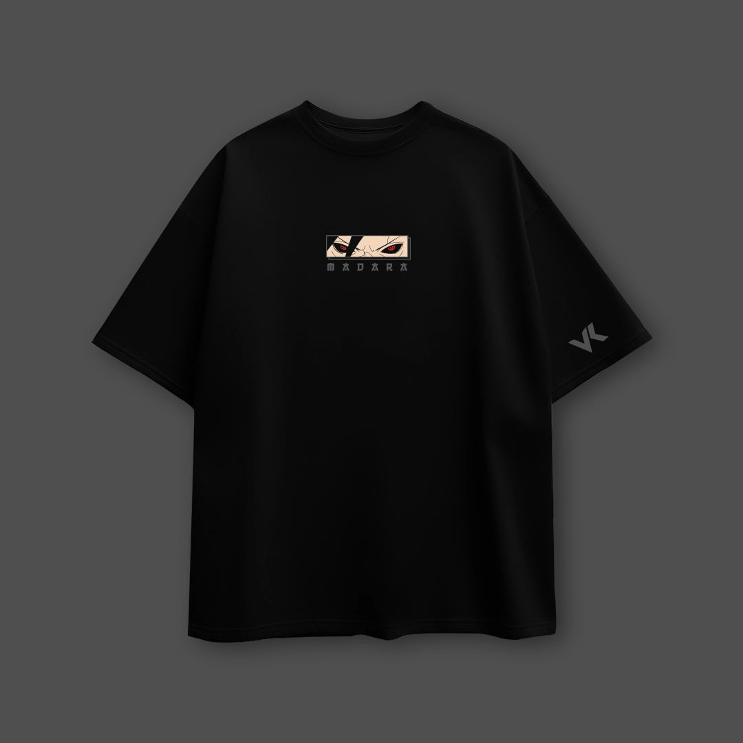 Sasuke Uchiha Sharingan – Oversized Fit Black T-Shirt