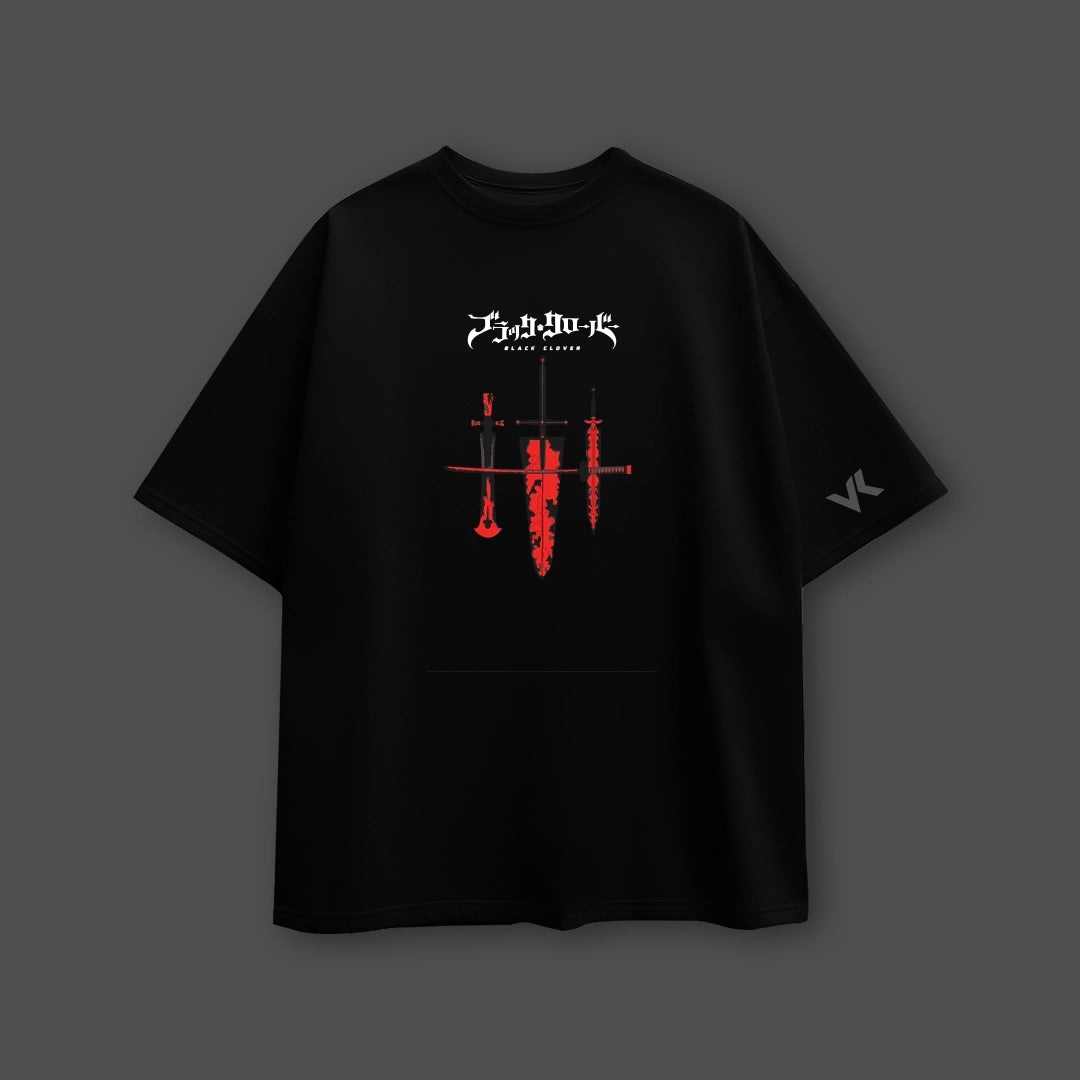 Asta Black Bulls – Oversized Fit Black T-Shirt