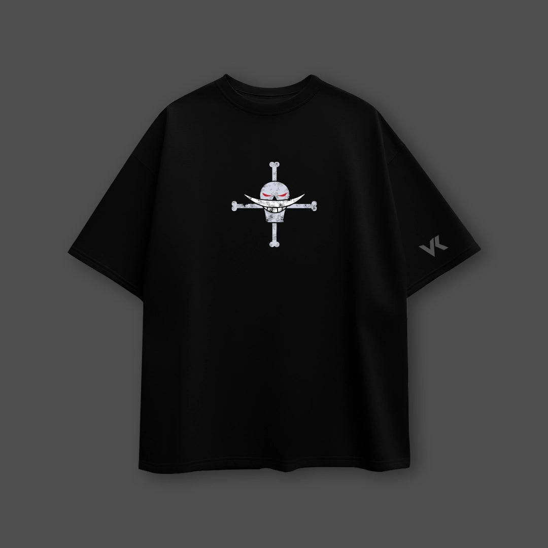Whitebeard (Edward Newgate) Oversized Fit Black T-Shirt