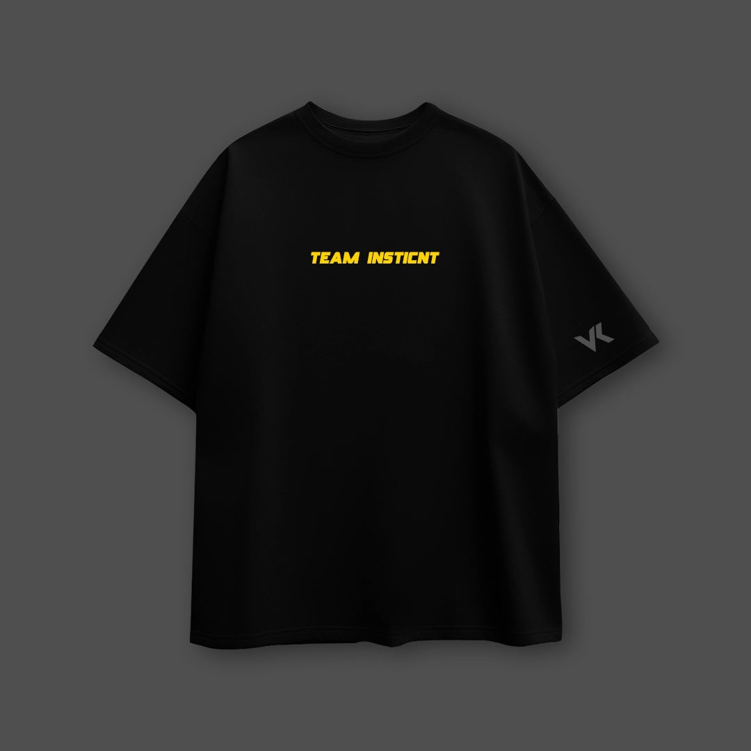 Zapdos Oversized Fit Black T-Shirt