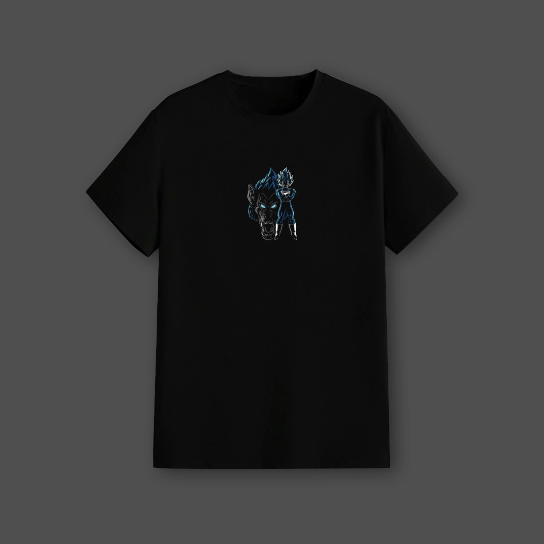 Vegeta Saiyan Evolution – Regular Fit Black T-Shirt