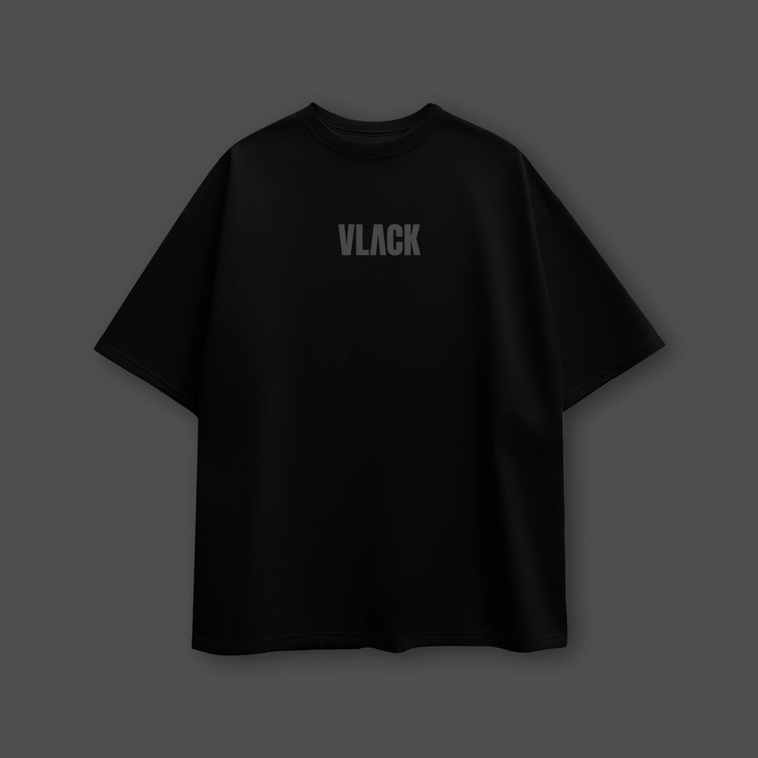 Escobar in Shadows - Front HD Print - Black Oversize Fit Tshirt