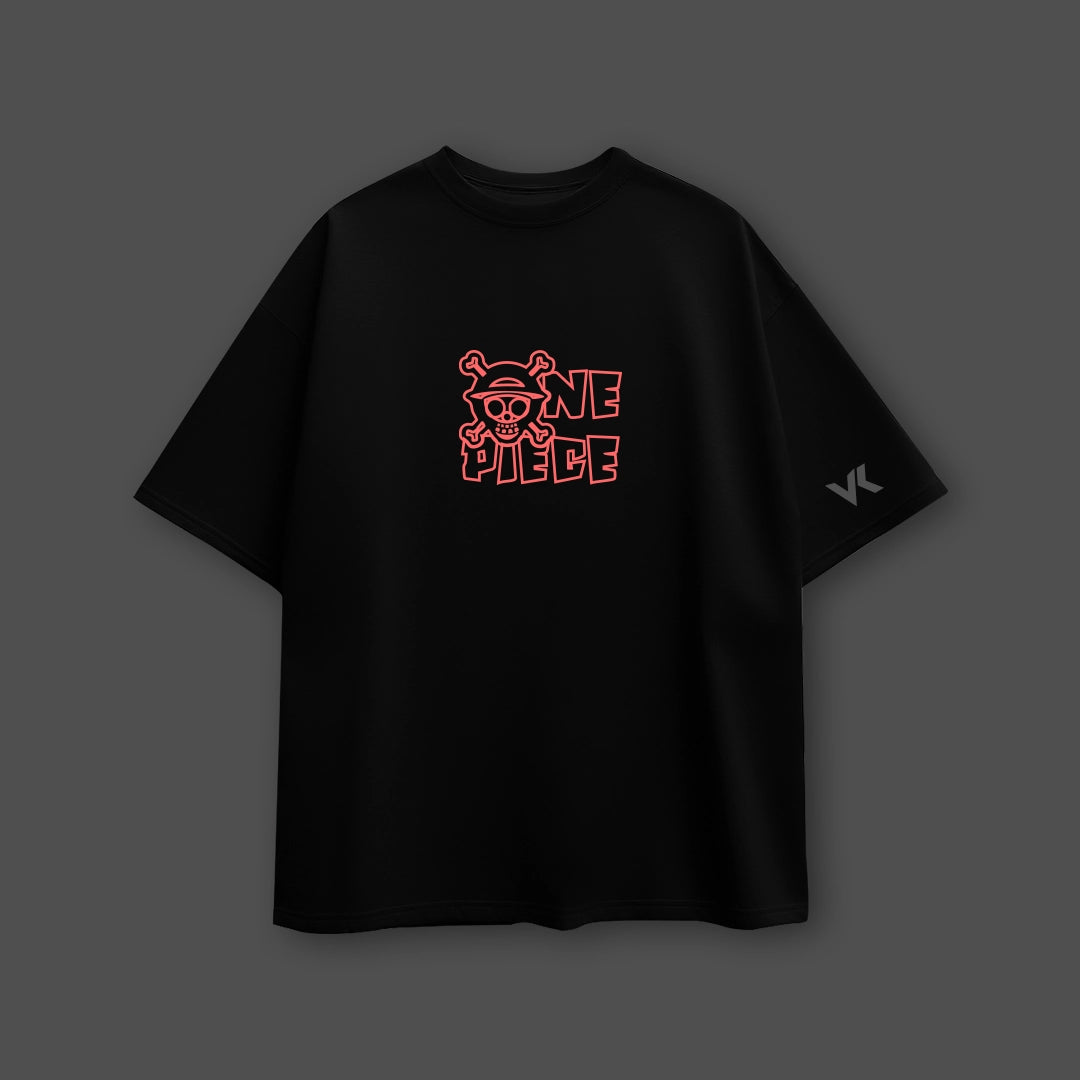 Sabo Oversized Fit Black T-Shirt