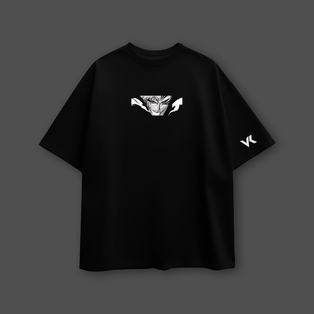 Ichigo Kurosaki Final Getsuga Tenshou Black Oversized Fit T-shirt