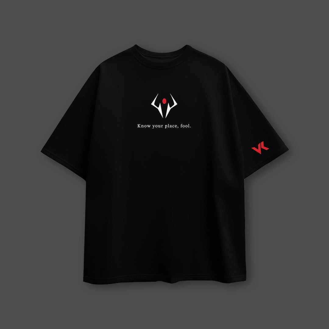 Sukuna Cursed King Jujutsu Kaisen Black Oversized Fit T-shirt