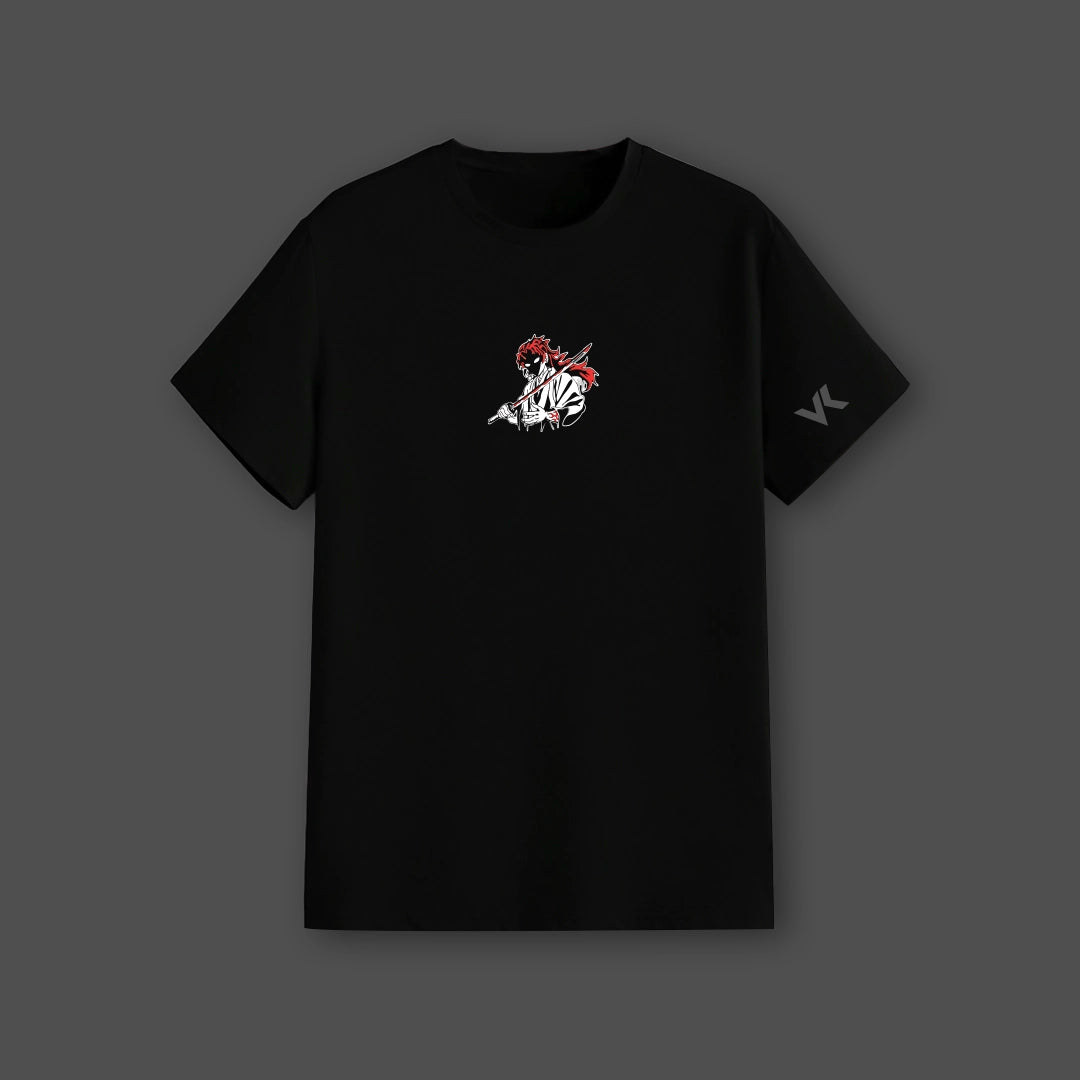 Yoriichi & Kokushibo Regular Fit Black T-Shirt