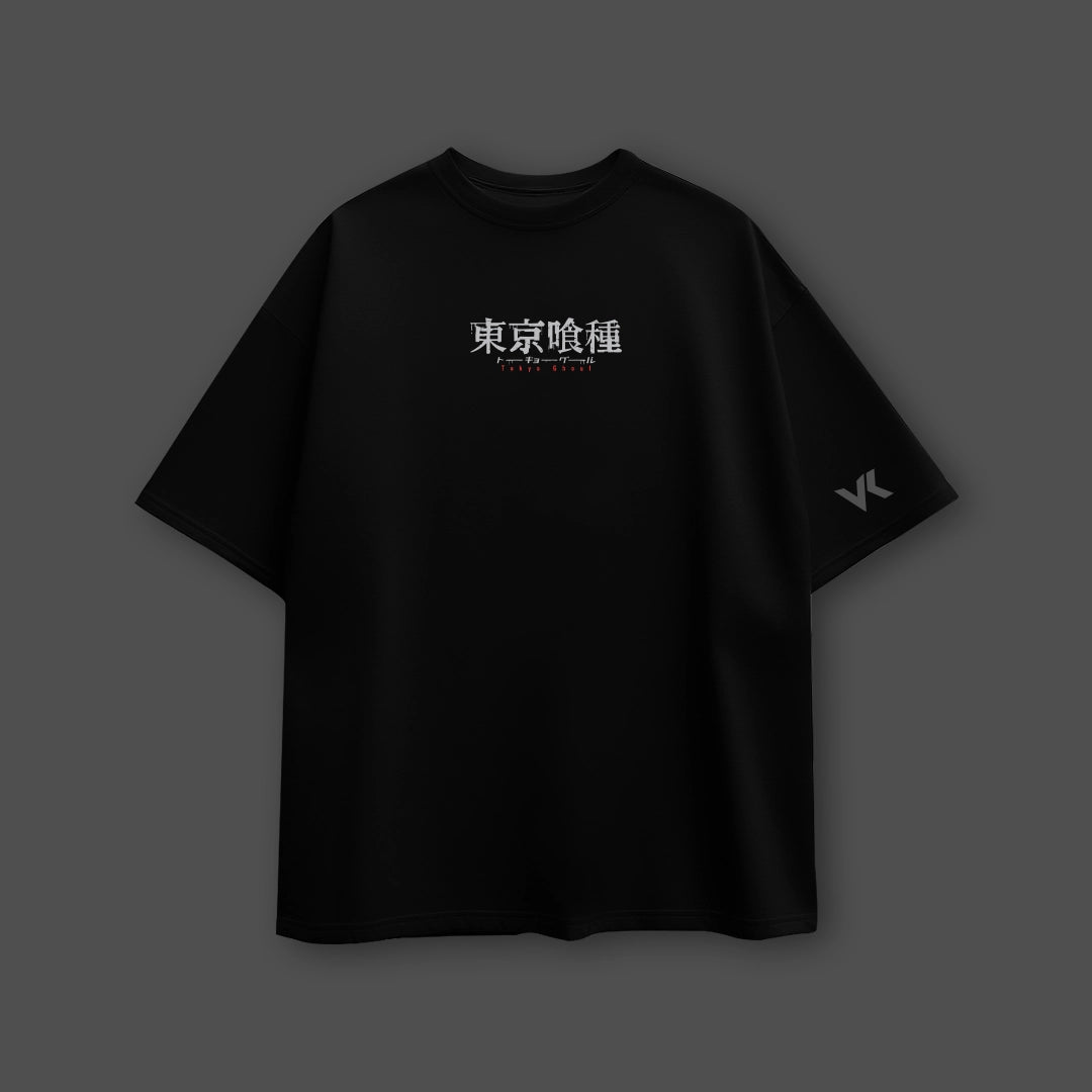 Centipede Ghoul Kaneki – Oversized Fit Black T-Shirt