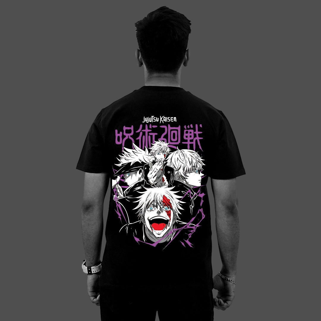 Satoru Gojo Limitless – Regular Fit Black T-Shirt