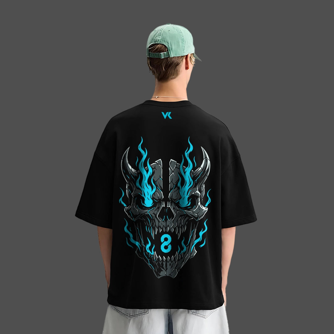 Kaiju No.8 Black Oversized Fit T-shirt