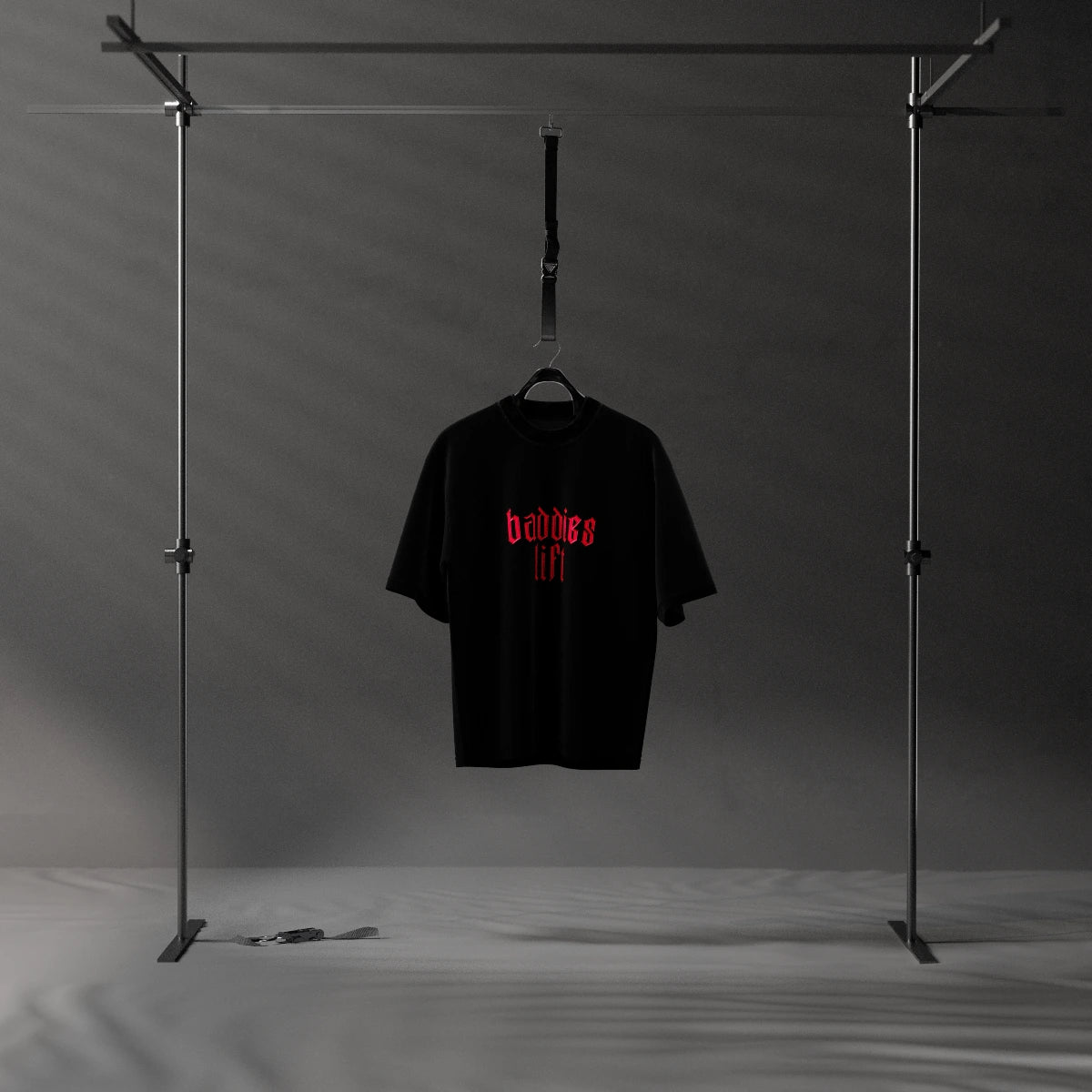 Baddies Lift - Black Oversize Fit T-Shirt