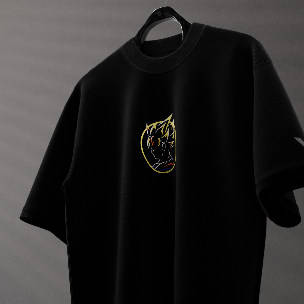 GOKU Super Saiyan Oversized Fit Black T-Shirt