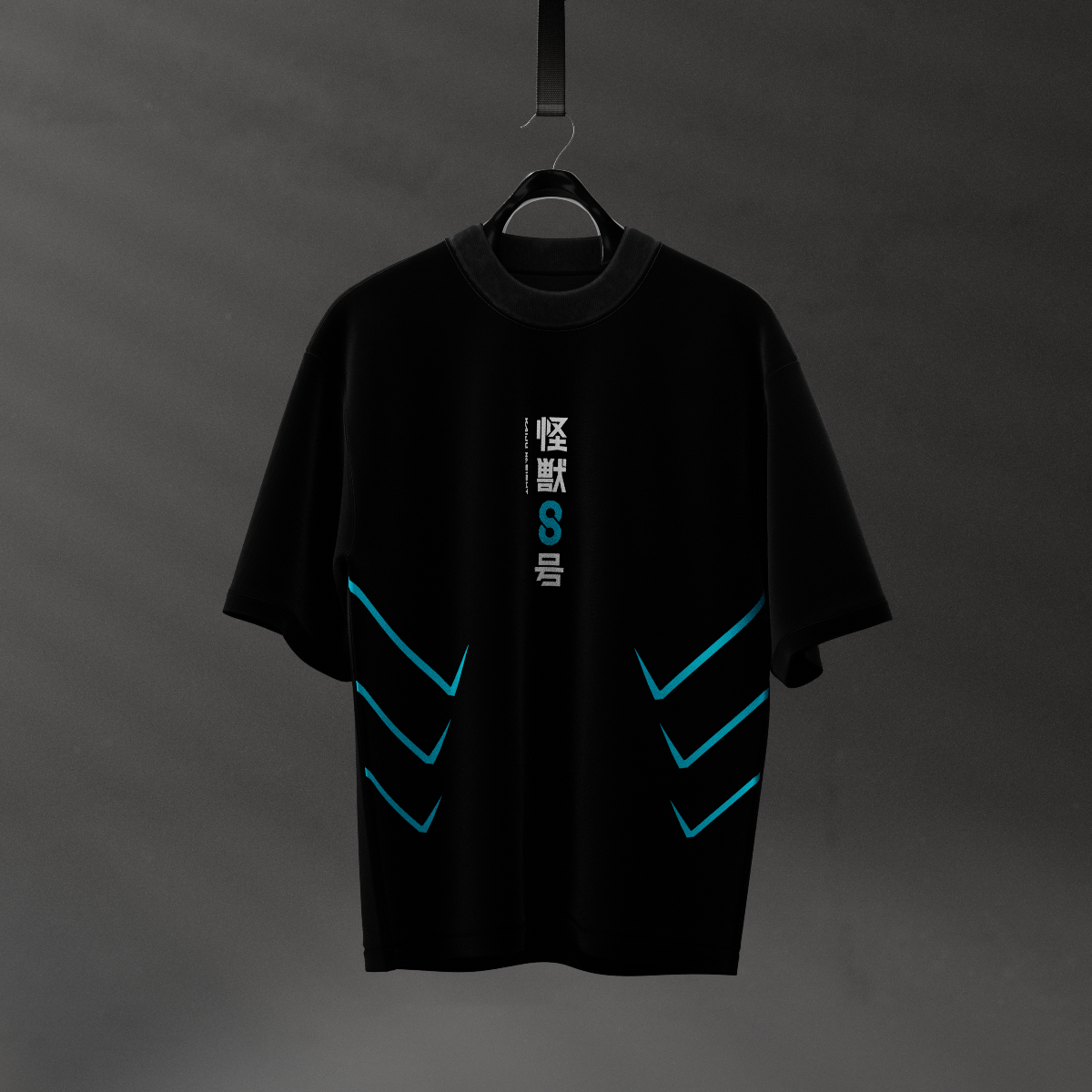 Kaiju No.8 Black Oversized Fit T-shirt