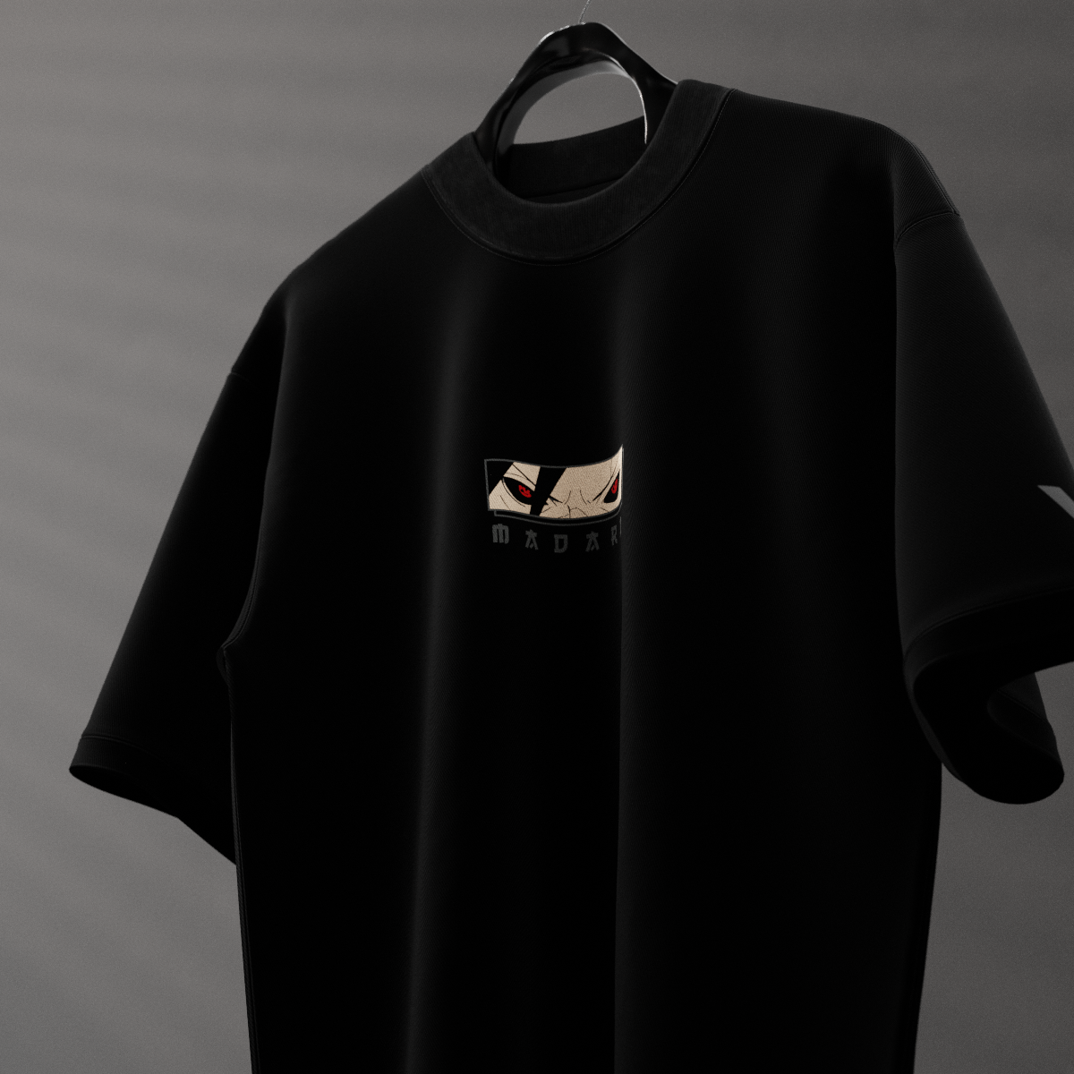 Sasuke Uchiha Sharingan – Oversized Fit Black T-Shirt