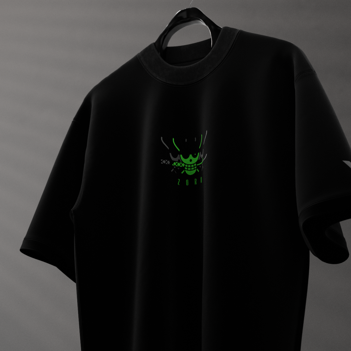 Blade Master Zoro – Oversized Fit Black T-Shirt