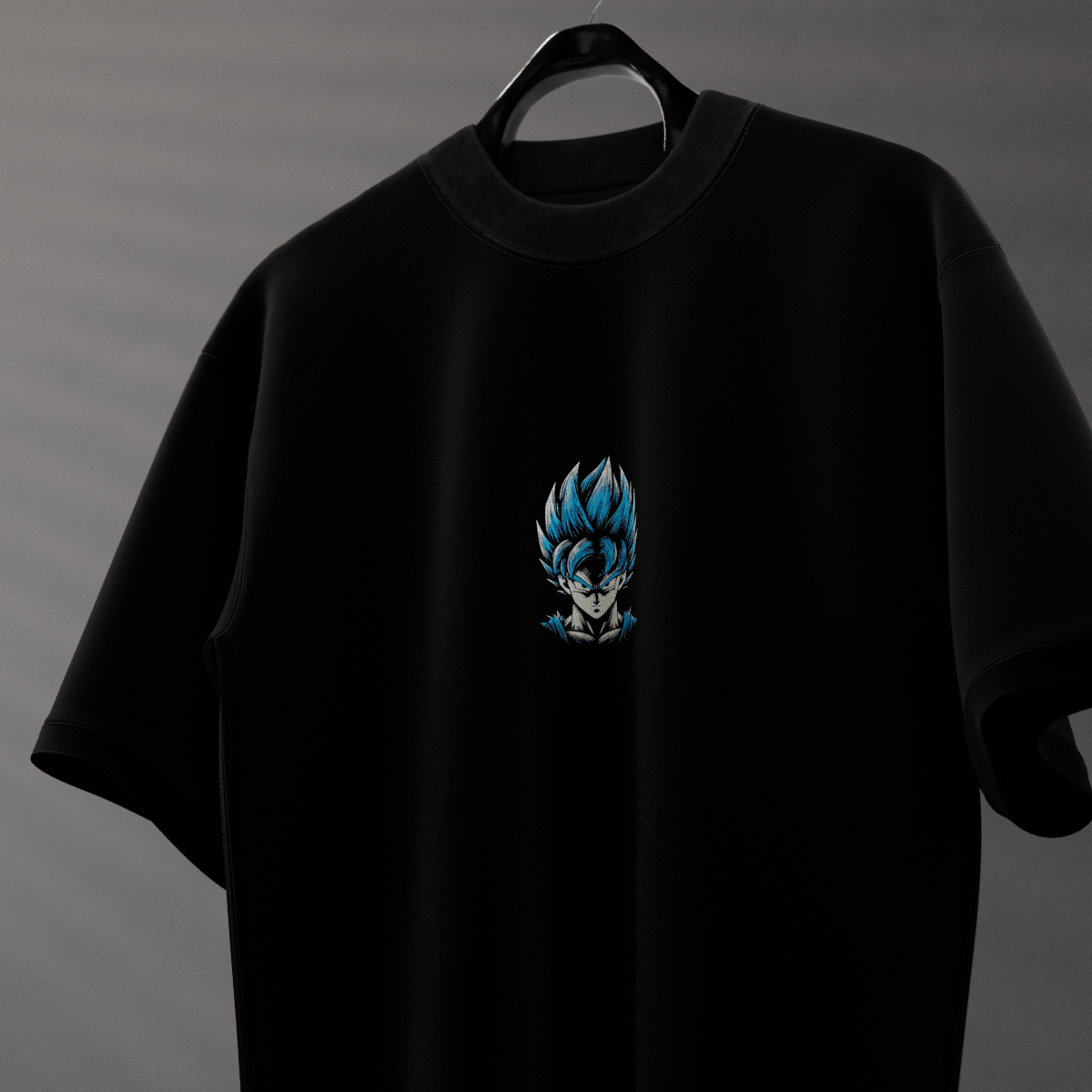 Son Goku Dragon Ball Z Black Oversized Fit T-Shirt