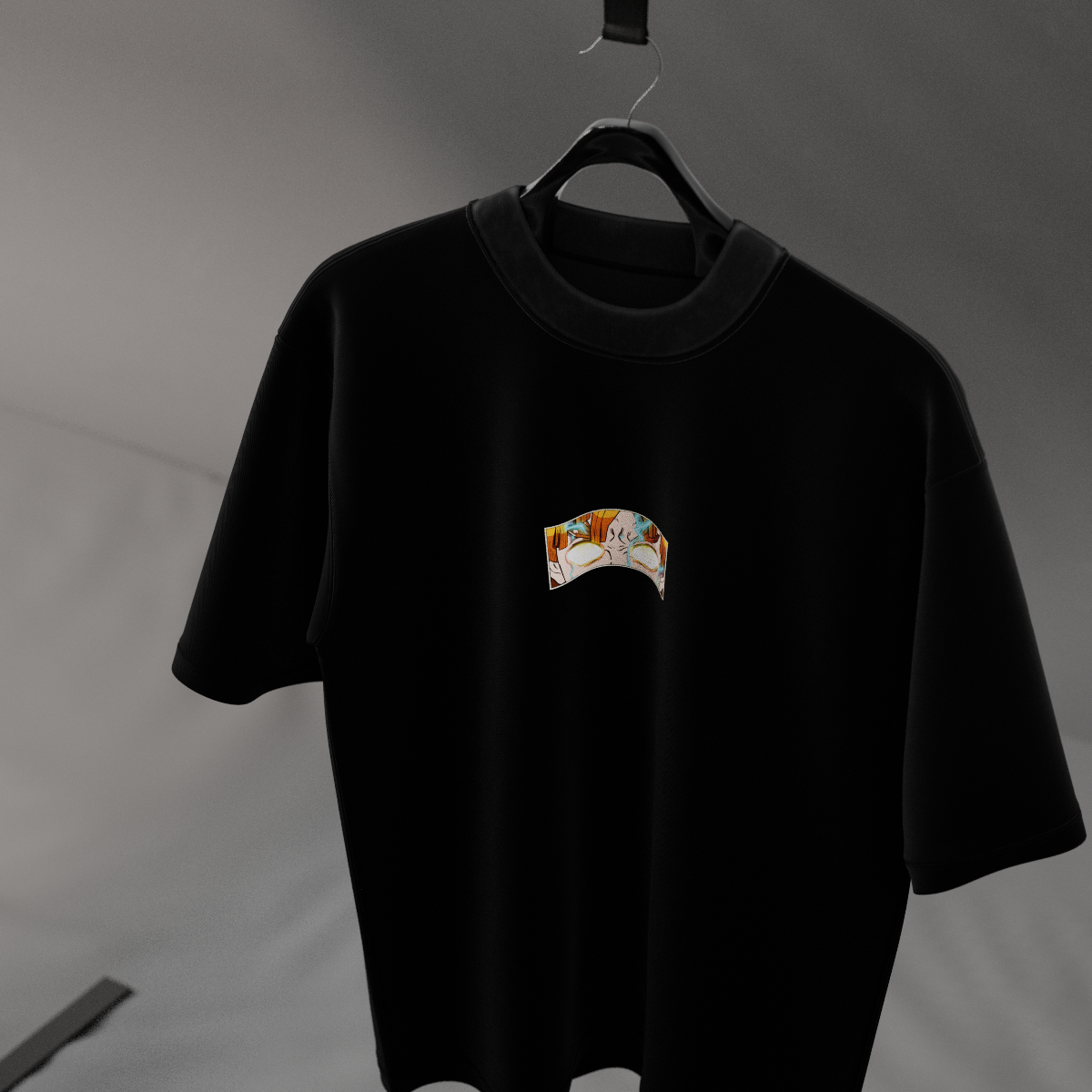 Zenitsu Agatsuma Demon Slayer Black Oversized Fit T-Shirt