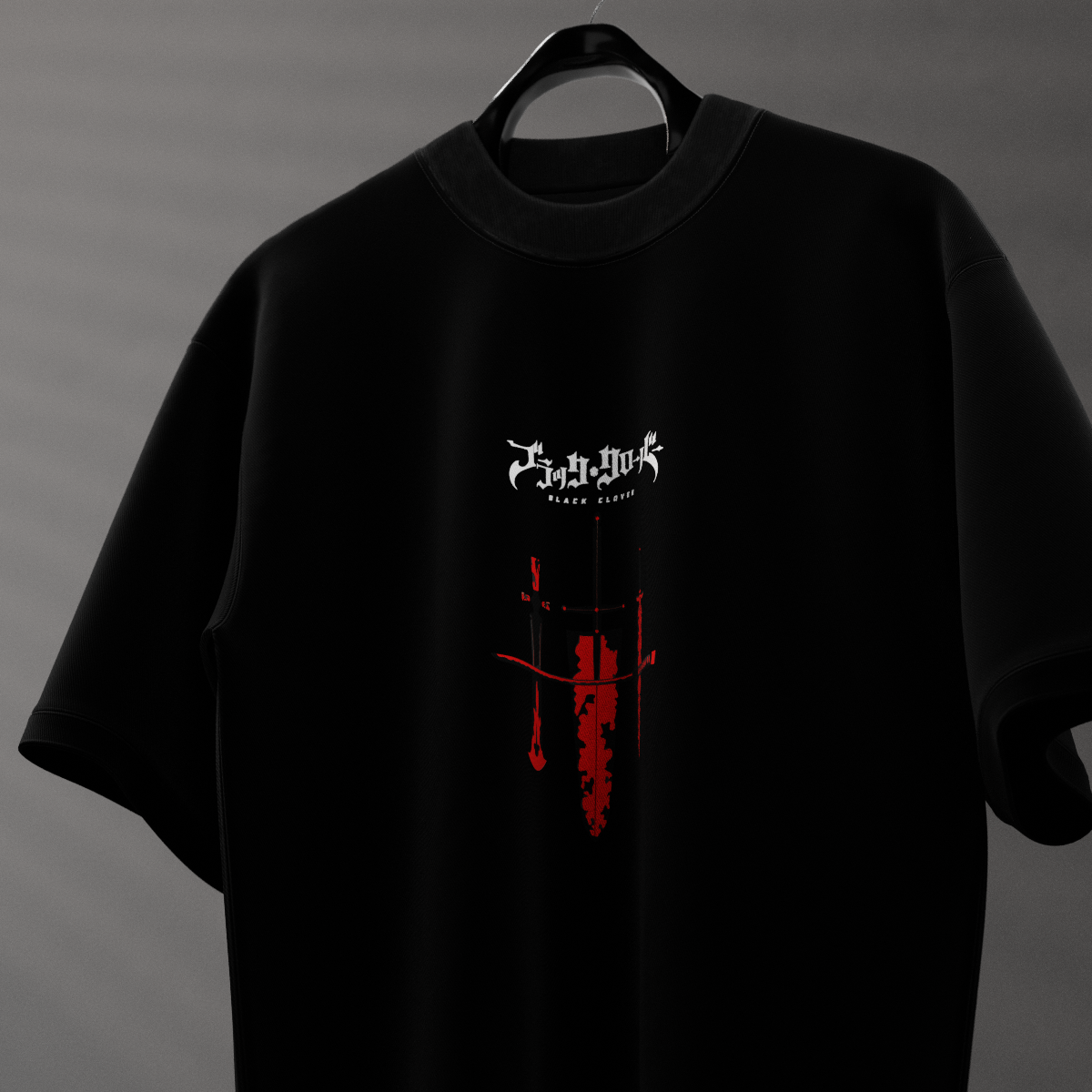 Asta Black Bulls – Oversized Fit Black T-Shirt