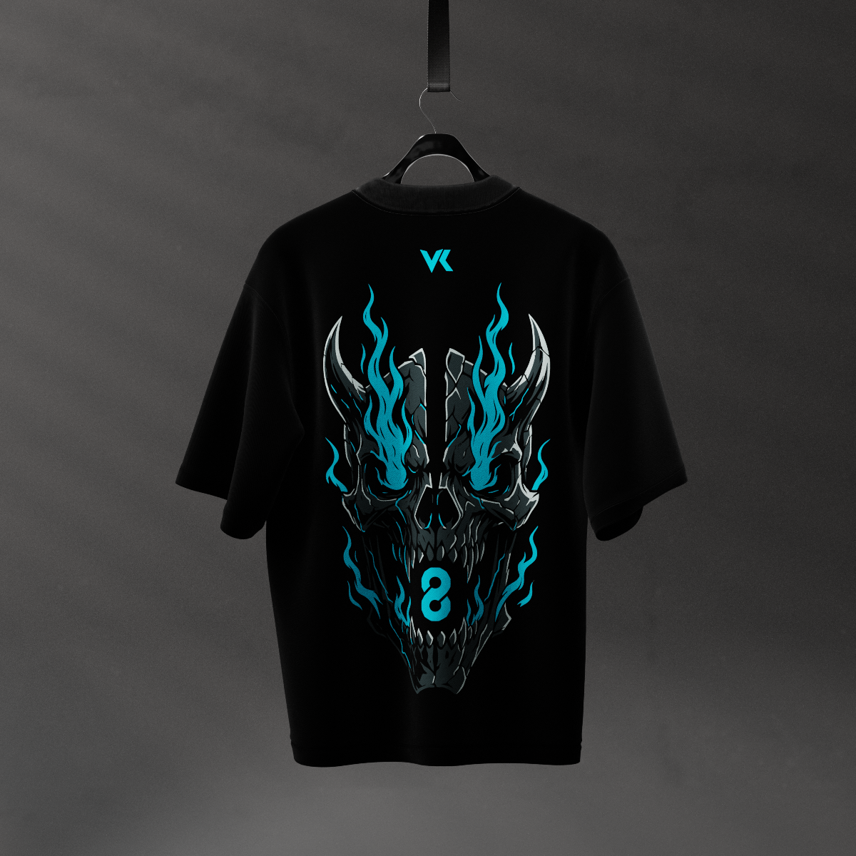 Kaiju No.8 Black Oversized Fit T-shirt