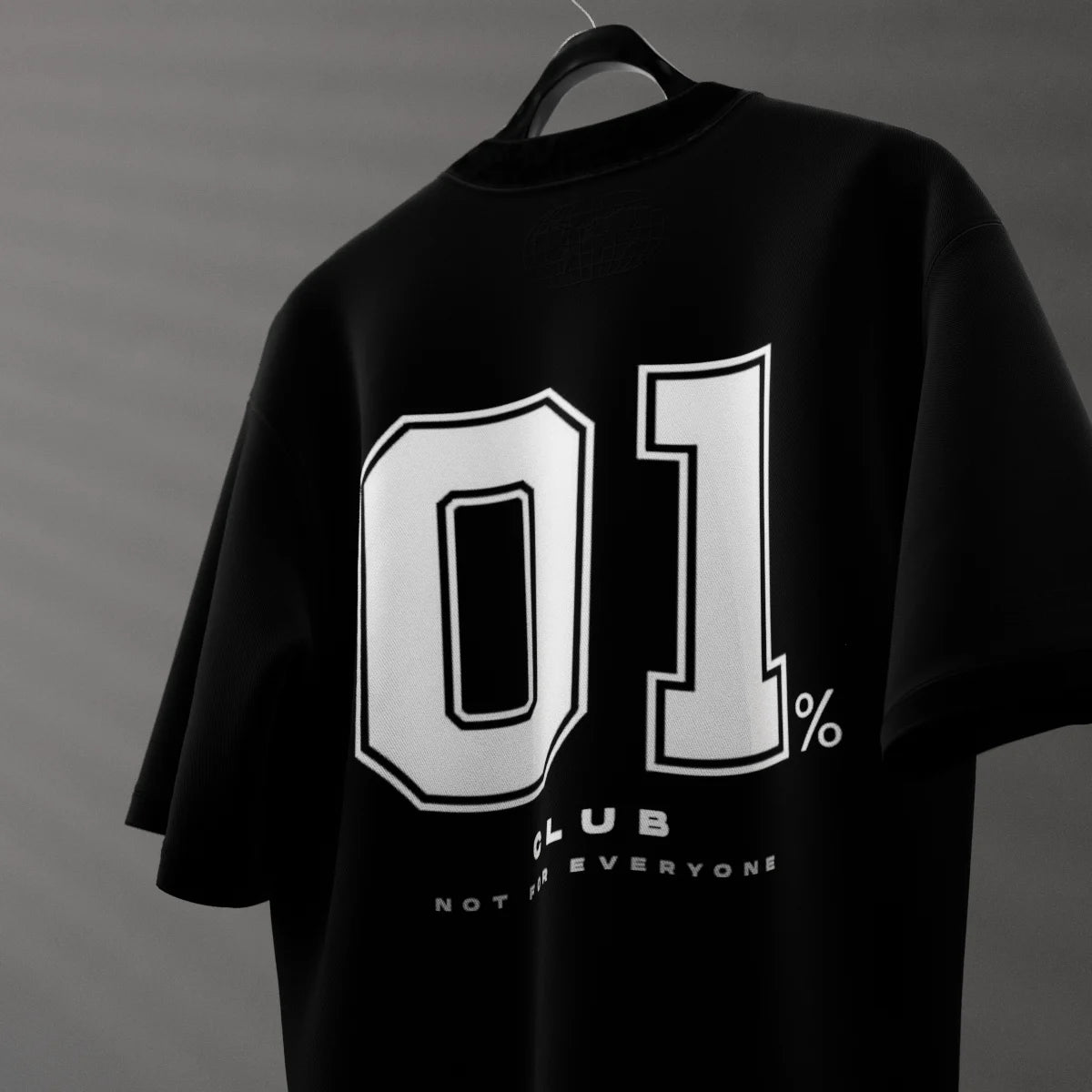 01% Club - Black Oversize Fit T-Shirt