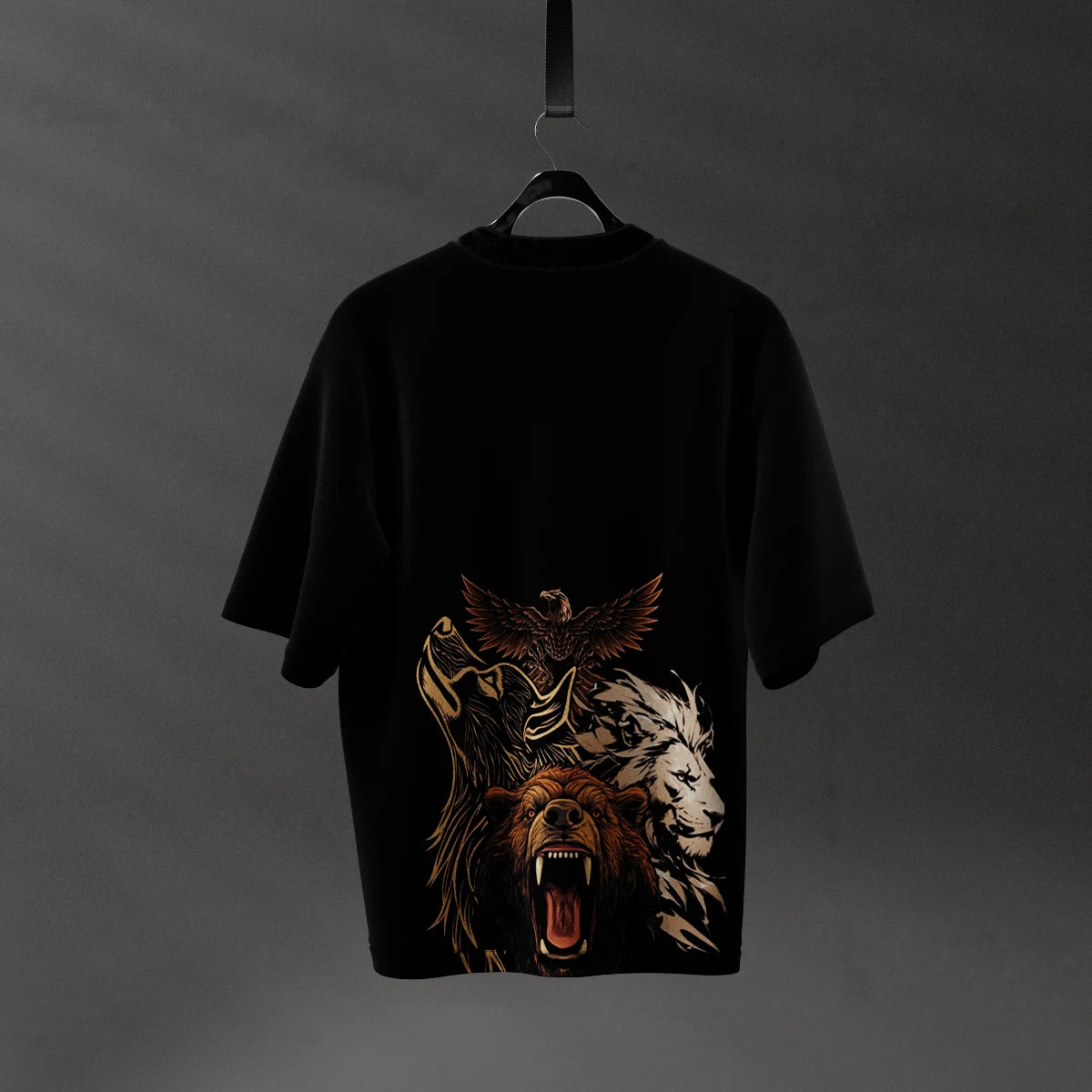 Legends of the Wild - Black Oversize Fit Tshirt