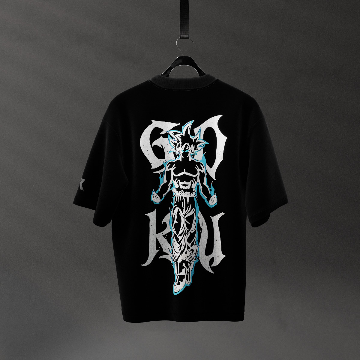 Son Goku Dragon Ball Z Black Oversized Fit T-Shirt