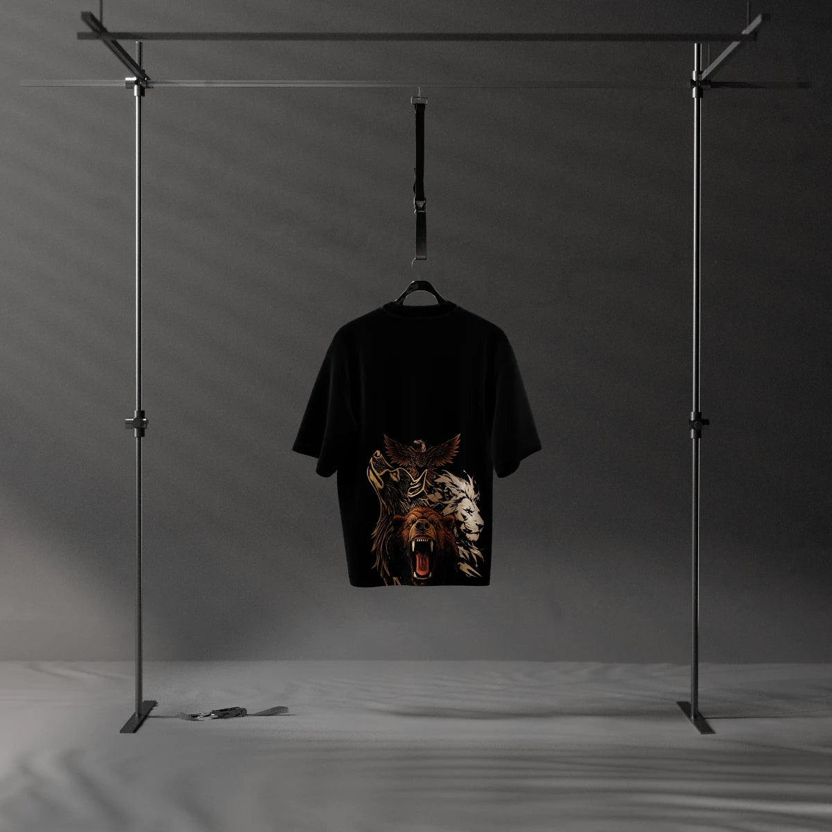Legends of the Wild - Black Oversize Fit Tshirt