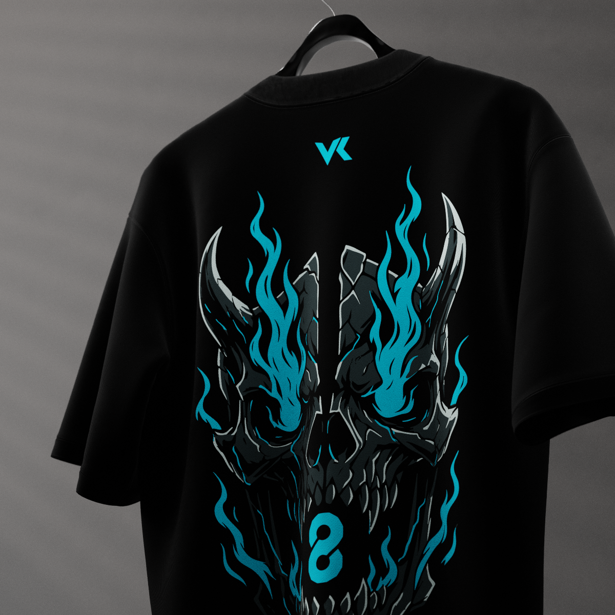 Kaiju No.8 Black Oversized Fit T-shirt