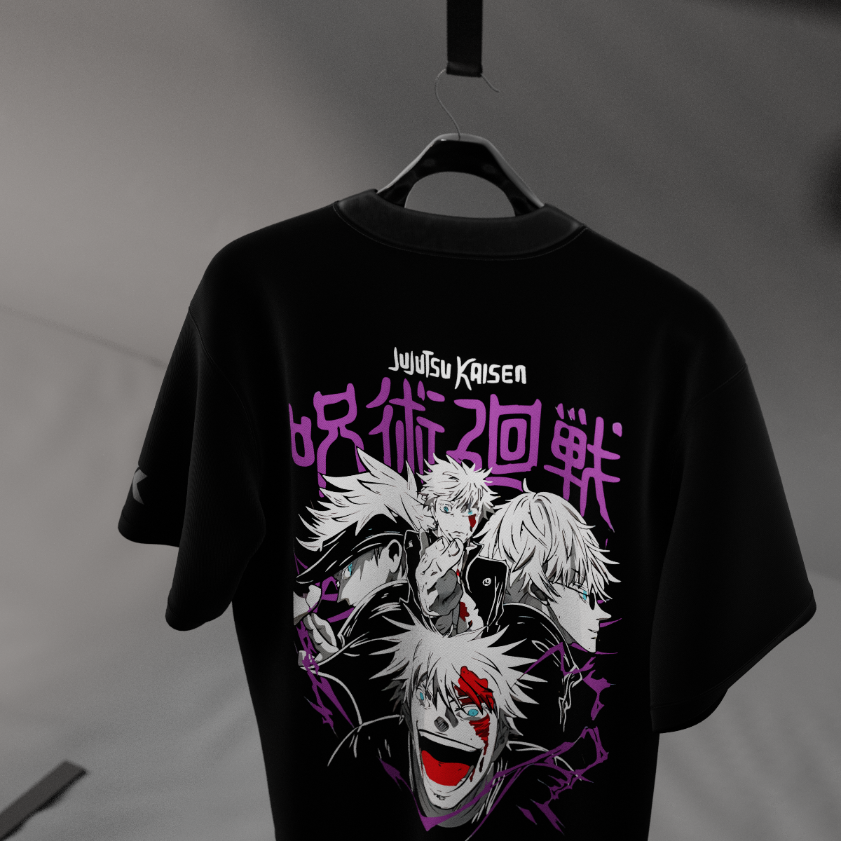 Satoru Gojo Limitless – Oversized Fit Black T-Shirt