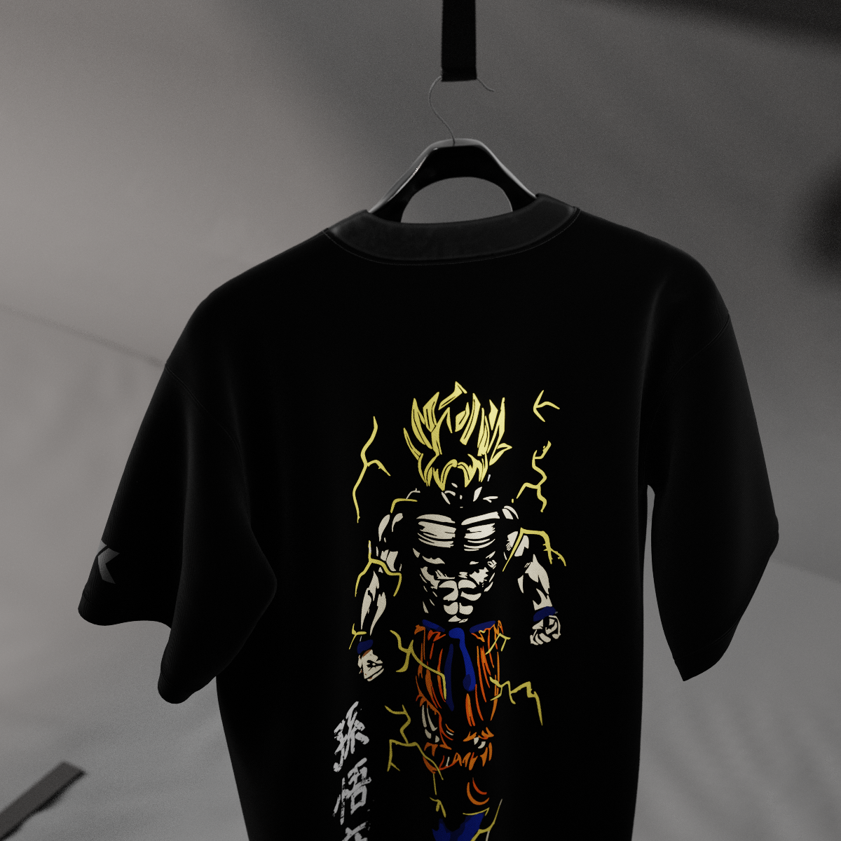 GOKU Super Saiyan Oversized Fit Black T-Shirt