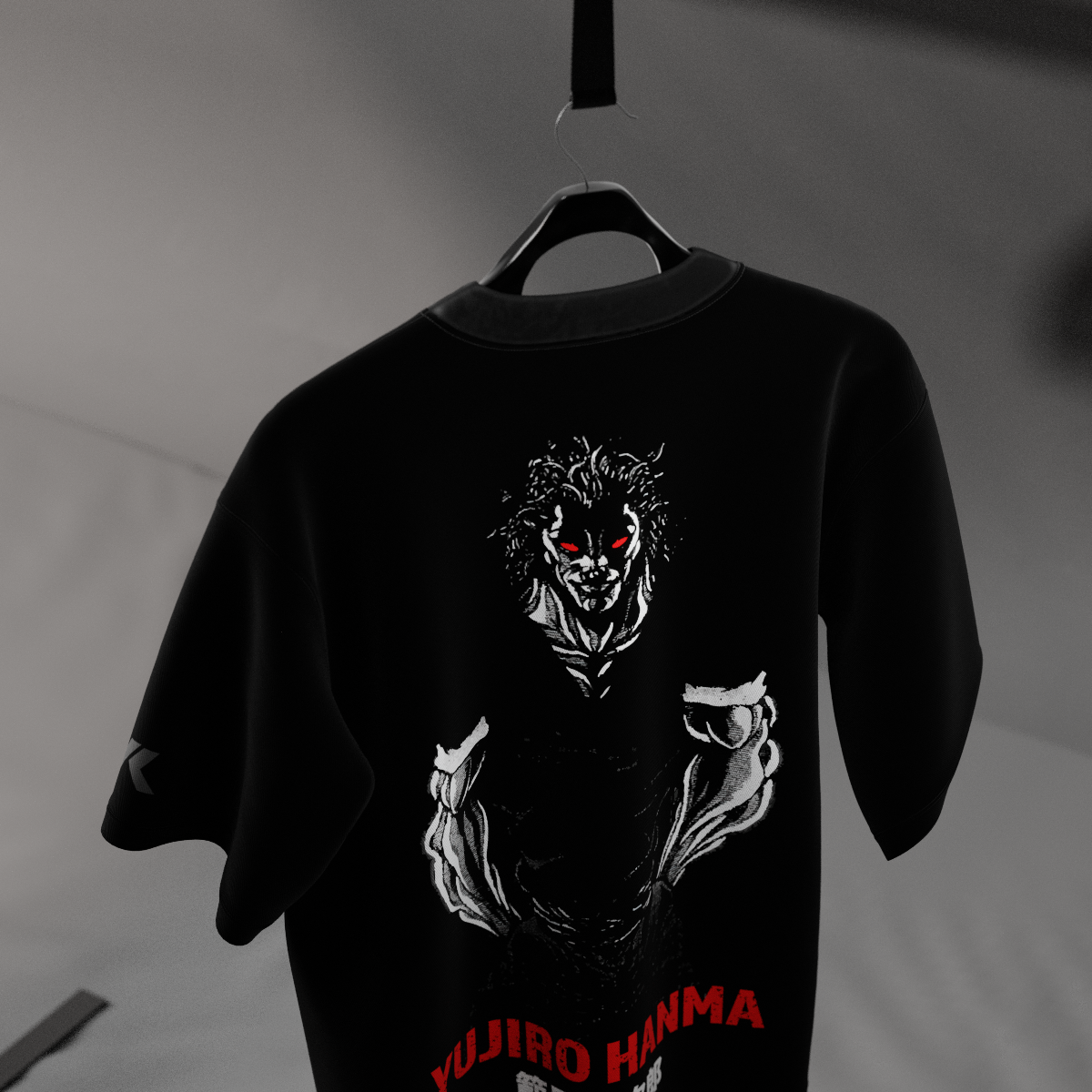 Yujiro Hanma The Ogre Black Oversized Fit T-Shirt