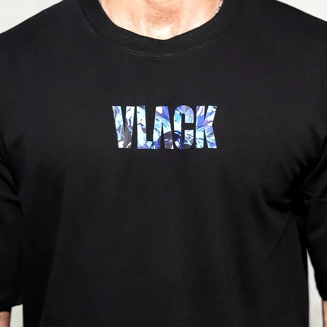 Vlack - Satoru Gojo - Infinity Unleashed - Black Oversize Fit T-Shirt