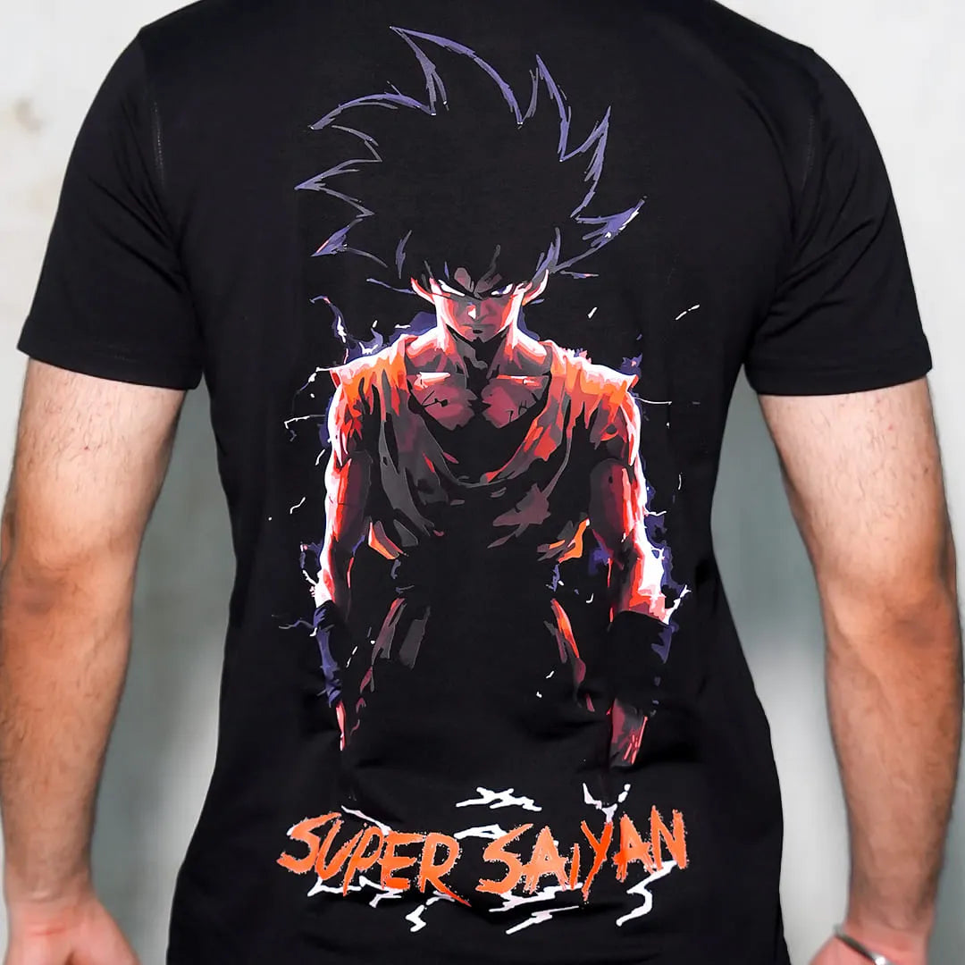 Awakened Power – Super Saiyan - Front HD Print - Regular Fit T-Shirt
