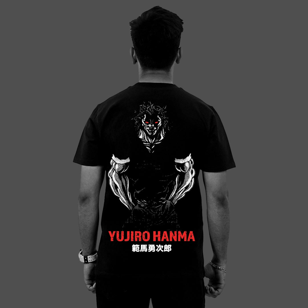 Yujiro Hanma The Ogre Black Regular Fit T-Shirt