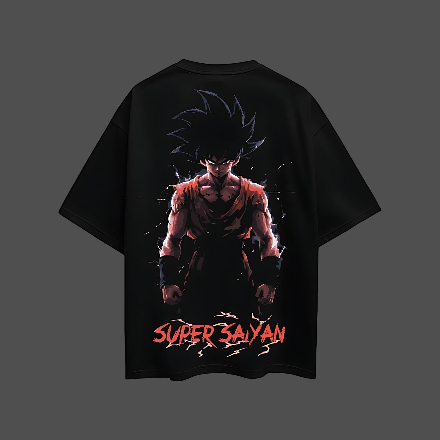 Awakened Power – Super Saiyan - Front HD Print - Oversize Fit Tshirt