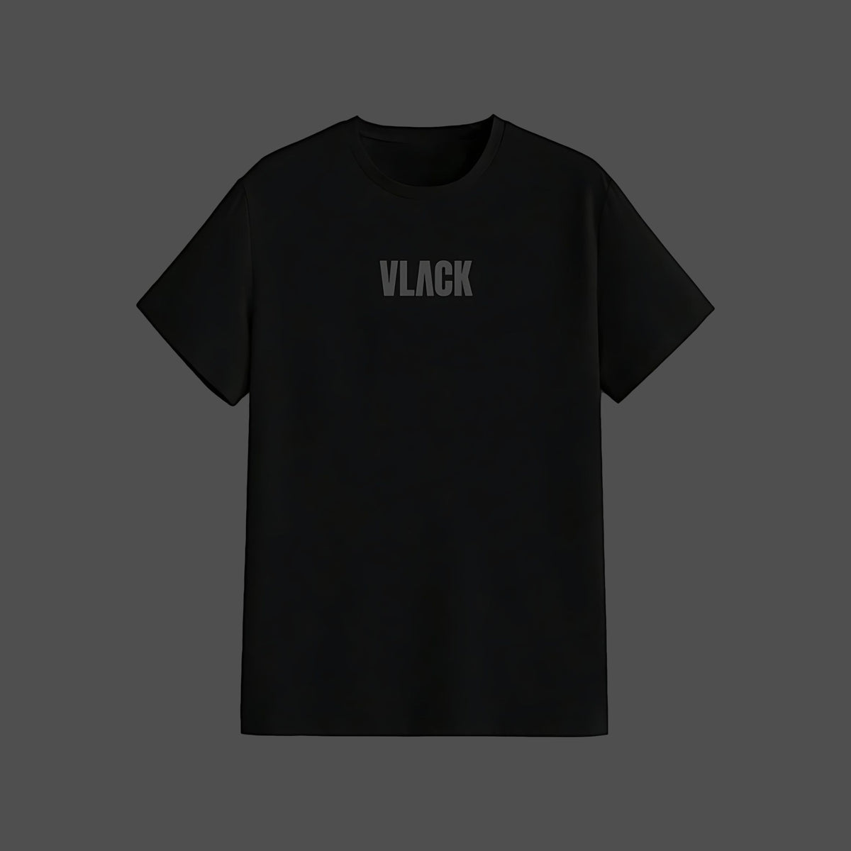 Vlack regular fit Super Saiyan black t-shirt with subtle center chest Vlack logo crew neck