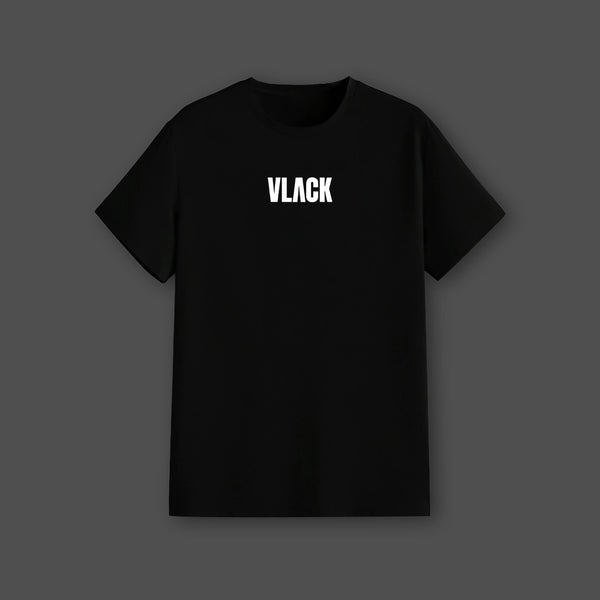 Don't Look Back Front Puff Print Regular Fit Black T-Shirt - 2