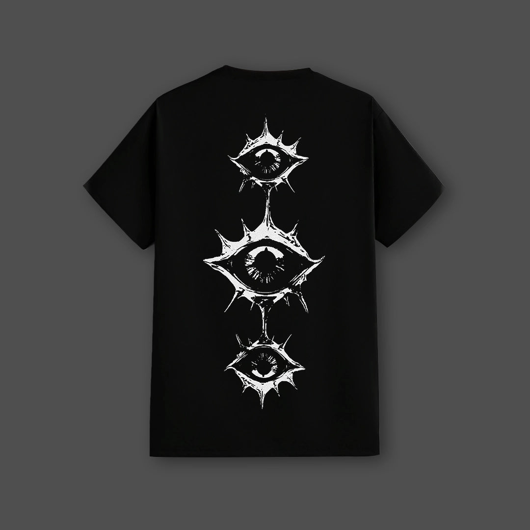 Eye Vision Graphic Regular Fit Black T-Shirt