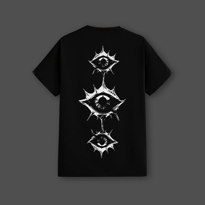 Eye Vision Graphic Regular Fit Black T-Shirt