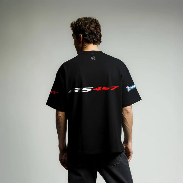 Vlack Aprillia RS457 Black Oversize Fit Tshirt