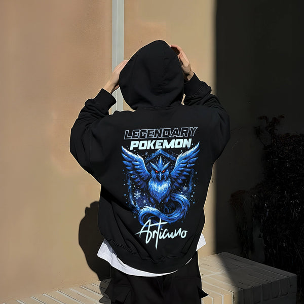 Vlack Articuno - Oversized Black Hoodie