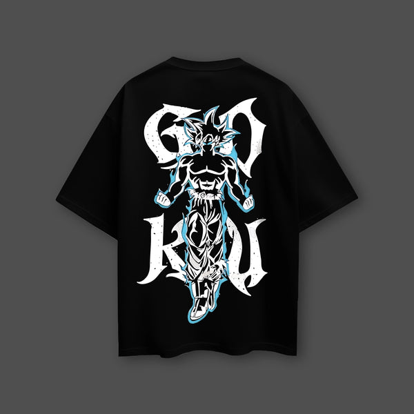 Son Goku Dragon Ball Z Black Oversized Fit T-Shirt
