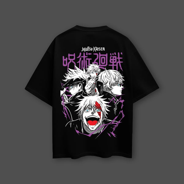 Satoru Gojo Limitless – Oversized Fit Black T-Shirt