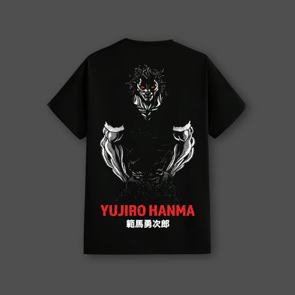 Yujiro Hanma The Ogre Black Regular Fit T-Shirt